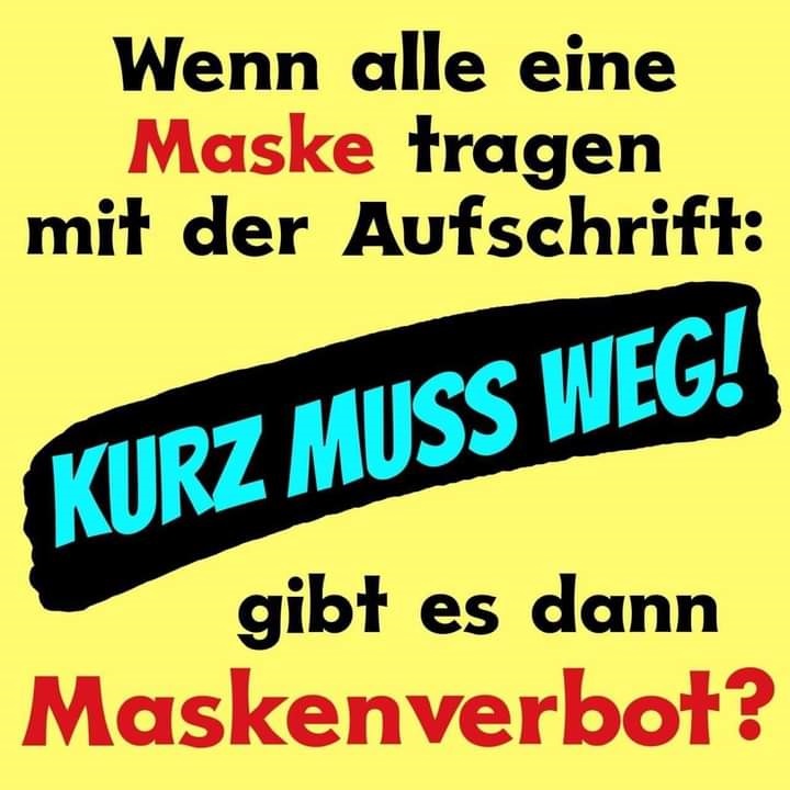 Gibt es dann ein Maskenverbot